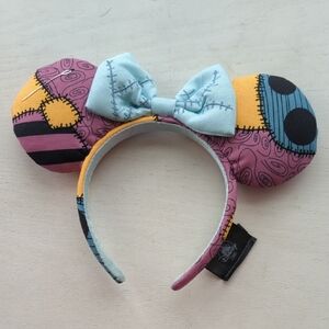Sally Patchwork Minnie Mouse Ears Headband - Pink, Yellow, Blue